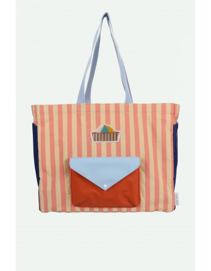 Shopper Coral Pink + Sandy Yellow