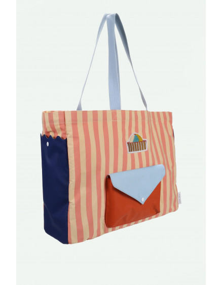 Shopper Coral Pink + Sandy Yellow 4