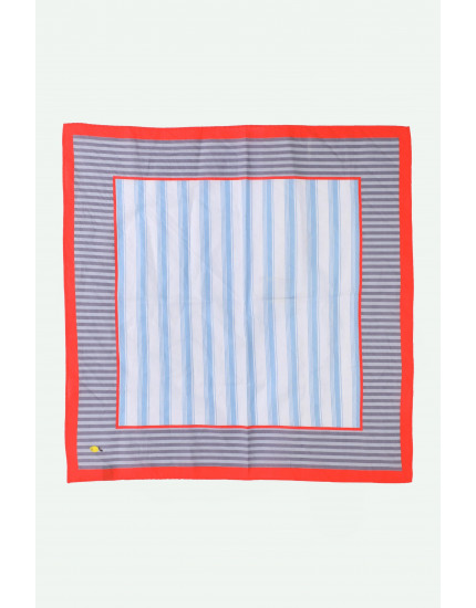Scarf Zissou Blue + Blue Whale