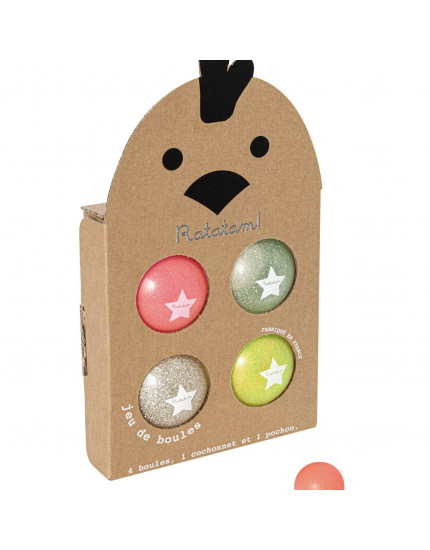 The Set Of Glitter Balls Multicolor One Size
