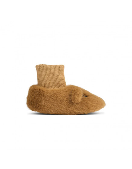 Beth Bear Plush Slipper Golden Caramel 4