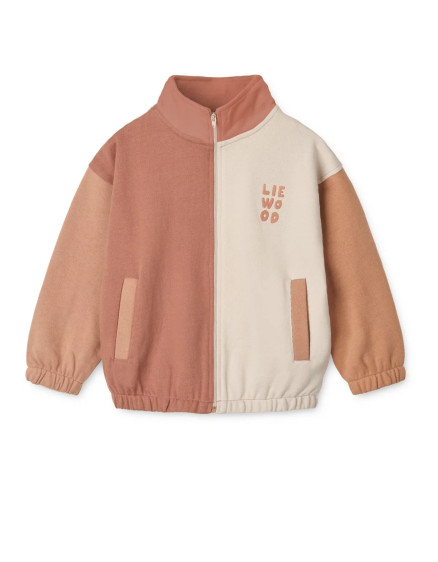 Cassius Zip-up Sweatshirt Tuscany Rose – 134-140