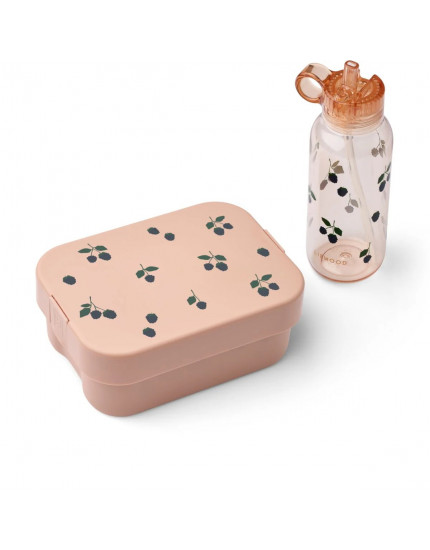 Chelsey Printed Lunchbox Set Berry