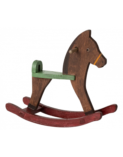 Rocking horse, Mouse - Dark brown One Size