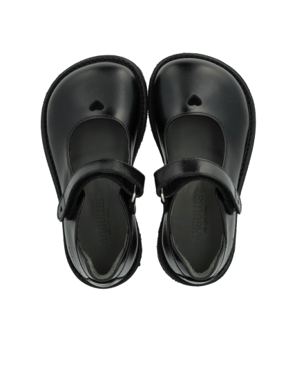 Туфлі Mary Jane with heart Black Leather 28