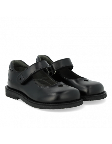 Туфлі Mary Jane with heart Black Leather 6
