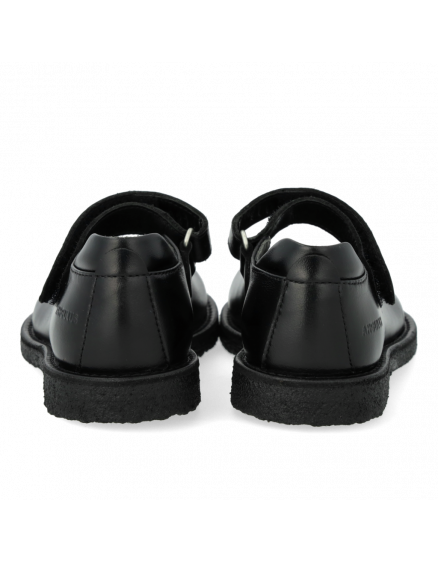 Туфлі Mary Jane with heart Black Leather 3