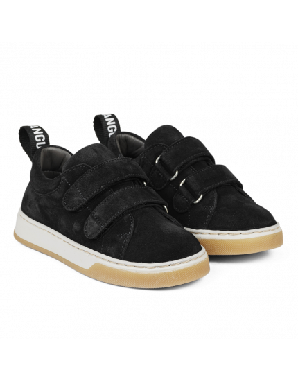Suede sneaker with logo strop Navy 27