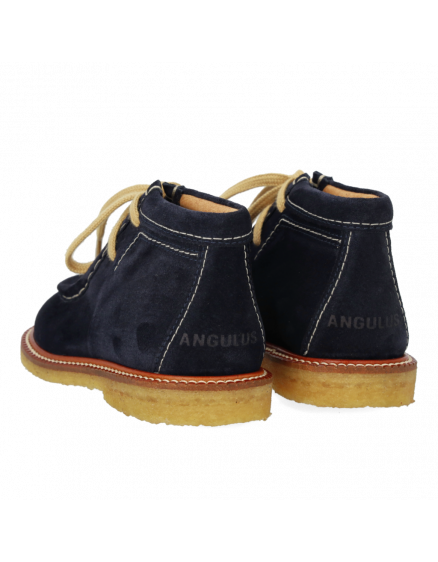 Apron toe with contrast stitching Navy 4