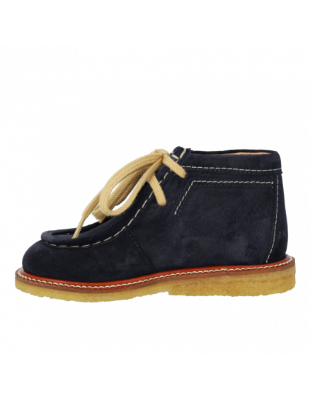 Apron toe with contrast stitching Navy 3