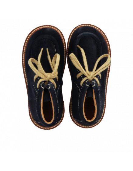 Apron toe with contrast stitching Navy 6