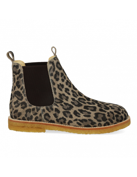 Chelsea Boot with elastic Beige Leo Brown 5