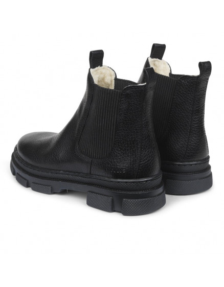 Chelsea Boot with wool lining Black 7