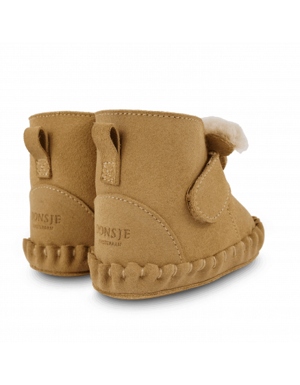 Pouty Booties Fluffy Koala Sand Suede 3