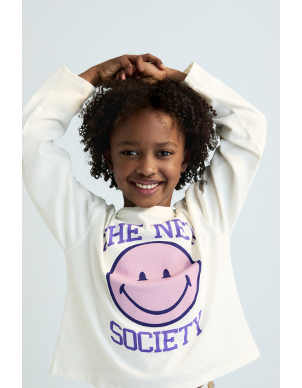 Smiley T-Shirt Moonlight White 2