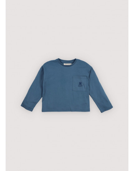TNS Logo Long Sleeve T-shirt Void Blue