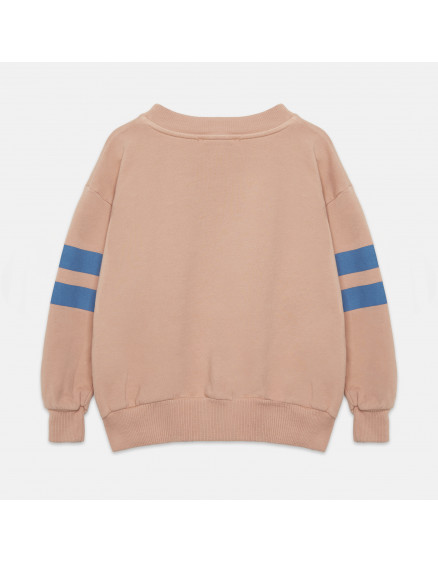 Blue Dog Stripes Sweatshirt Powder Pink 4