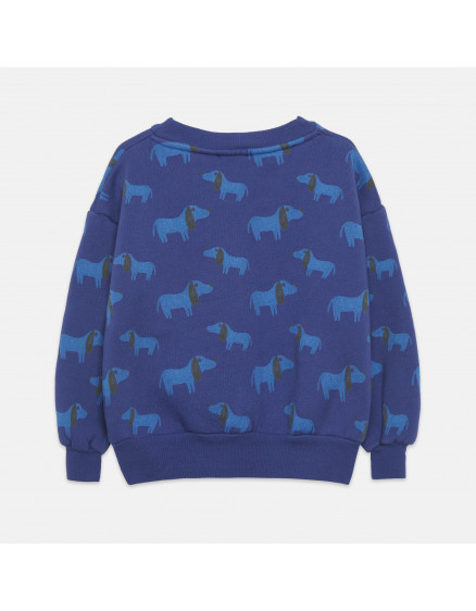 Blue Dog All Over Sweatshirt Blue 5