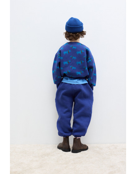 Blue Dog All Over Sweatshirt Blue 3