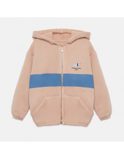 Blue Dog Hoodie Pink 11-12Y