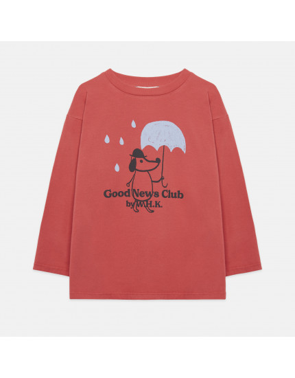 Rainy Dog L/S T-shirt Red 5-6Y
