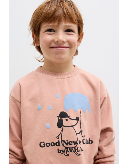 Rainy Dog Sweatshirt Dusty Pink 2