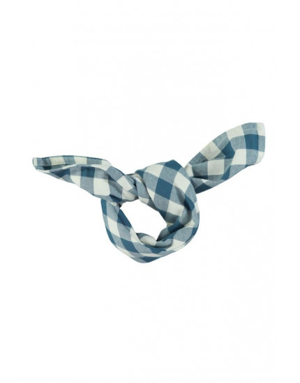 Bandana Blue & white checkered