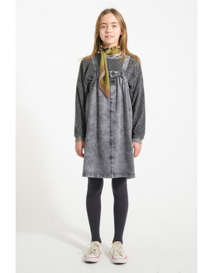 Terry sweatshirt Grey w/ animal print 3