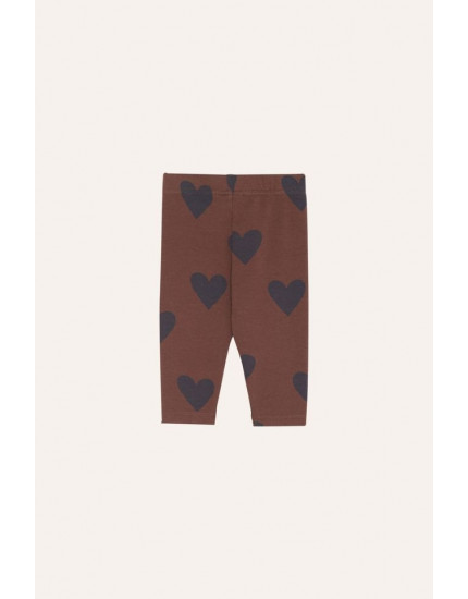 Hearts Brown Baby Leggings