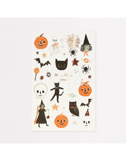 It's Halloween! Temporary Tattoos One Size