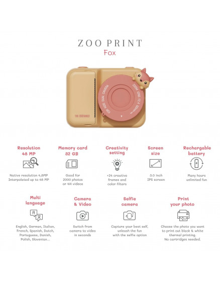 Zoo Print - Fox  2