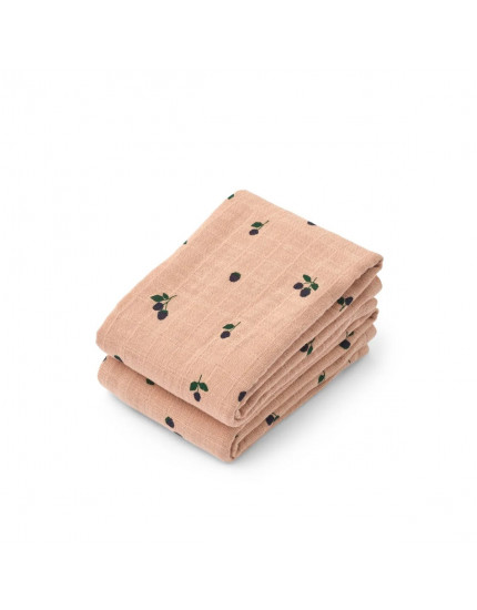 Lewis Muslin Cloth 2-Pack Mini Berry