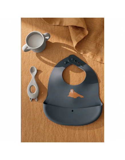 Ember Printed Bib 2-pack Arctic Sea 3