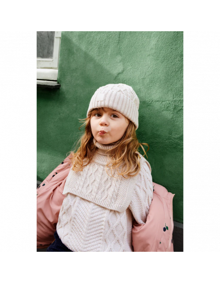 Ezra Beanie w. Cables Sandy 4