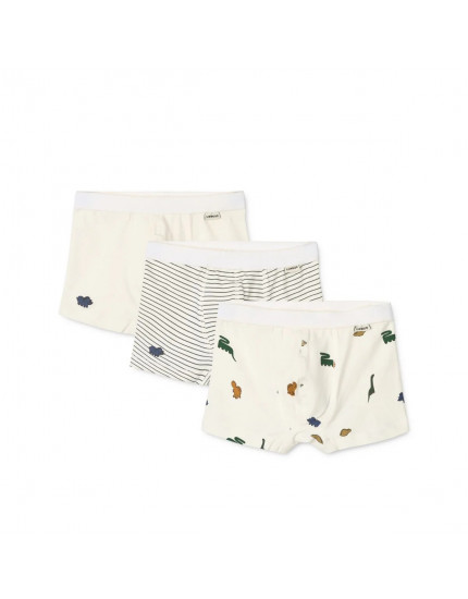 3 x Боксери Marvin Mini Dinosaurs Creme