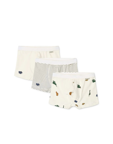 3 x Боксери Marvin Mini Dinosaurs Creme 110-116
