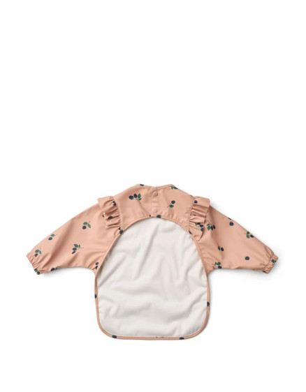 Merle Ruffle Cape Bib Berry – One Size 3