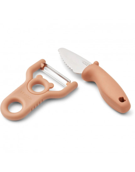 Pertense Peeler & Knife Set Tuscany Rose