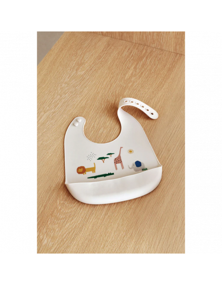 Tilda Silicone Bib 2-Pack Safari Sandy 2