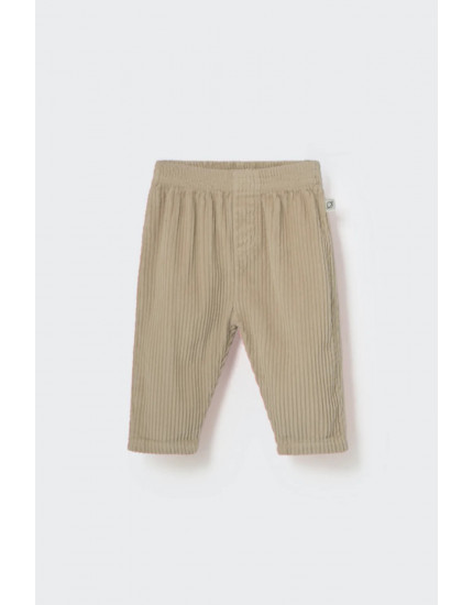 Wide corduroy baby pants Stone Miki