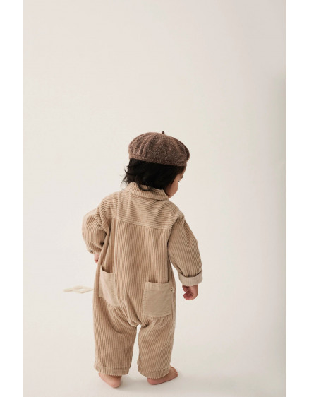 Wide corduroy baby jumpsuit Stone Trento 6