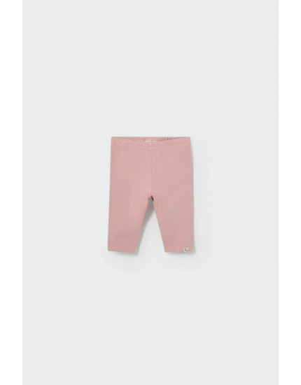 Corduroy velour knit baby leggings Silver Pink 3Y