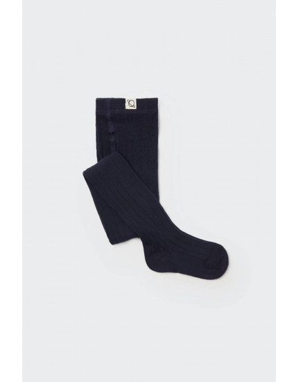 Warm cotton baby tights Navy 16-17