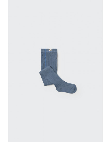 Warm cotton baby tights Сhambray 16-17