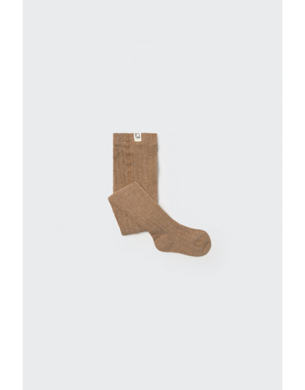 Warm cotton baby tights Taupe 16-17