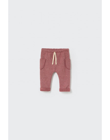 Soft mélange bamboo baby pants Rose Tea Porto 24M