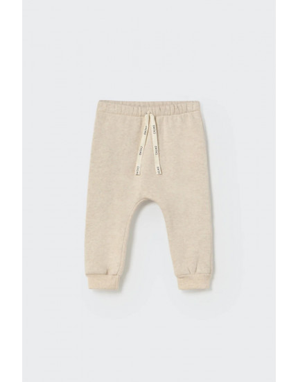 Mélange fleece baby pants Stone Louis