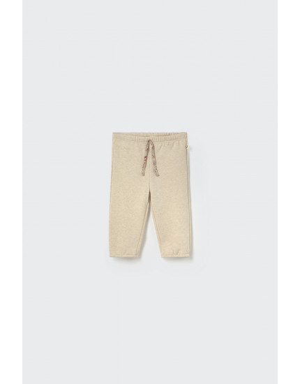 Mélange fleece baby pants Stone Siria 18M