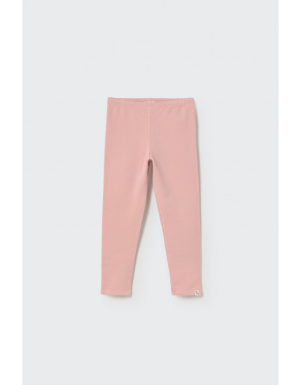 Soft brushed fleece leggings Silver Pink 4Y
