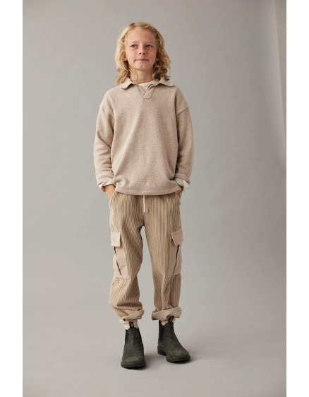 Soft brushed knit sweater Stone Timor 4